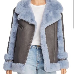 Heurueh
Bad to The Bone Faux-Shearling Moto Jacket size S
